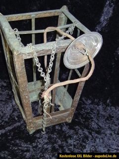 Alte Jugendstil Deckenlampe Leuchte Hängelampe Lampe Kupfer ~1900 Art