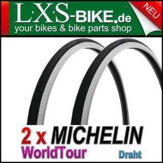 WorldTour Draht 26x1 1/2  35 584 650x35B Fahrrad Reifen schwarzweiß