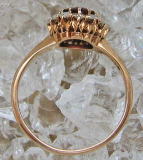 Antikringe 14kt 585 Gold Ring Diamant Ring Amethyst Antikring