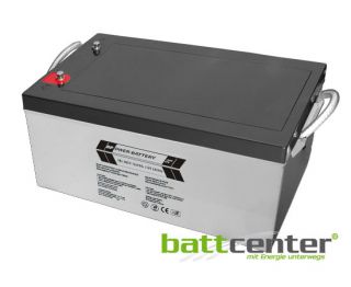 RPower® Longlife GEL Batterie 12V 240Ah  zyklenfest, perfekt als