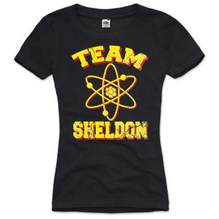 TEAM SHELDON The Big Bang Theory Damen T Shirt Vintage Cooper LEONARD