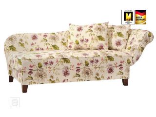 NEU* Edle Recamiere Chaiselongue Ottomane Sofa Couch florales Design m