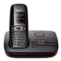 Gigaset CX 595 ISDN Schnurlostelefon mit Anrufbeantworter pianoschwarz