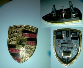 Wappen Cayenne Porsche Teilenummer 7L5.853.611.C 7L5.853.600