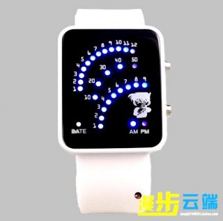 Neu Manga Detektiv Conan LED Armbanduhr Watch Uhr 007