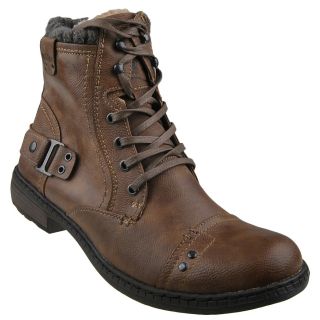 Schuhe Stiefel Stiefeleltte gefüttert 4049 604 Braun