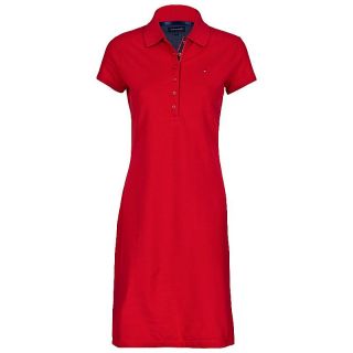 Tommy Hilfiger Polokleid Kleid Polo Dress LUCY 1M82715210 rot