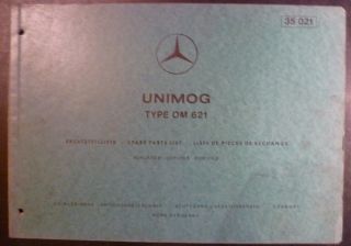 Mercedes Unimog Motoren OM621 Ersatzteil Liste