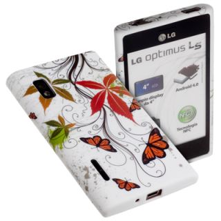 Joy TPU Case f LG Optimus L5 E610 Tasche Silikon Butterfly Design