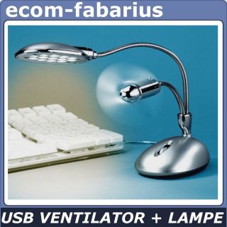 BECO NOTEBOOK VENTILATOR & LED LAMPE USB LÜFTER ROTOR