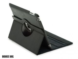 BADASS BAG iPad 4 3 2 360 Smart Cover Leder Case Tasche Schutz Huelle