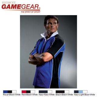 Rugby Shirt Short Sleeve Polo Gamegear S M L XL XXL 3XL