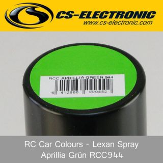 CS Electronic RC Car Colours   Lexan Spray Aprillia Grün RCC944