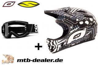 Neal backflip MTB DH downhill Helm freeride BOMBER + Smith MX Brille