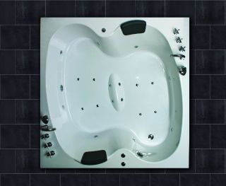 Whirlpool Badewanne 180x180 Luft+Wasser Heizung #37