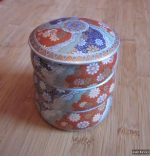 Japanisches Jubako Stapelgefäß Stapeldosen Porzellan gemarkt Japan