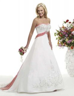 Rosa Brautkleid Hochzeitskleid Weiß Gr.32 bis 42 viele Modelle zur