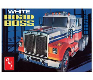 White Road Boss Truck AMT Auto Modell Kit 125, AMT648