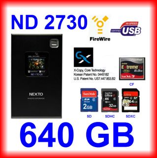 Nexto ND2730 Mobiler Foto Speicher 1.44 LCD 640GB