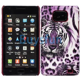 Purple Leopard Animal Print Hard Cover Case Skin for Samgung Galaxy S2