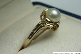 Gold Ring 10 Karat Neu mit Perle