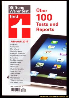 Stiftung Warentest test Jahrbuch 2013, über 100 Tests und Reports