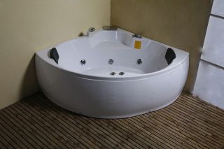 Whirlpool Badewanne 150x150 Luft+Wasser Heizung #51