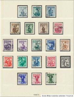 ÖSTERREICH gestempelte Sammlung 1948 1988 in 2 blauen Lindner T
