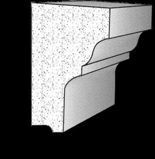 Außenstuck Baudekore Gesimsleiste P3A 140x70 und 140x100mm