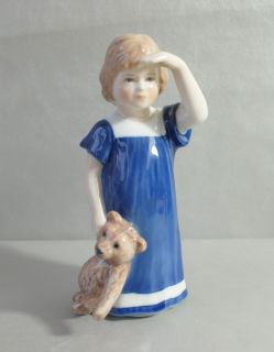 Mädchen mit Teddy Else Mod. 676 1.Wahl Porzellan Figur