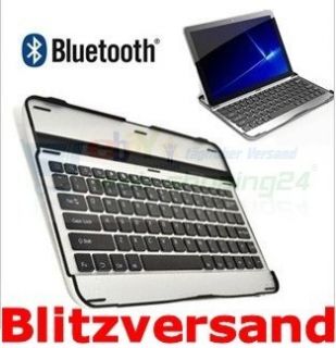 Aluminium Bluetooth Tastatur Keyboard fuer Samsung Galaxy Tab 10 1