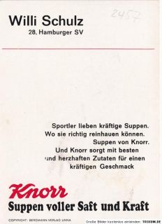 Willi Schulz DFB WM 1966 KNORR AK TOP Original Signiert +A24265