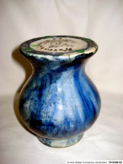 RAR Jugendstil Keramik Vase, Rozenburg Den Haag, Storch Marke,ca.1900