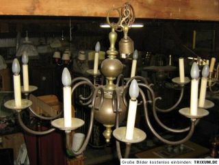 Eindrucksvolle Jugendstil Salon Deckenlampe Hängelampe Lampe massiv