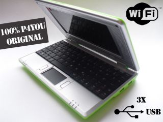 P4You Book Mini Netbook 7 Zoll Android W LAN Laptop Notebook Gruen