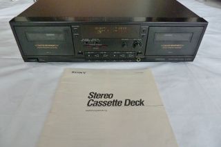 Sony Stereo Cassette Deck TC WR690 Dual Tape Deck Doppelkassettendeck