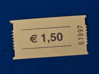 € 1,50 Wertmarken Wertbons Biermarken Bonrollen Bons