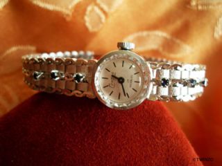 Antik Saphir Silber Armbanduhr Uhr