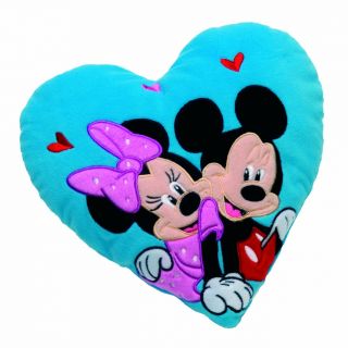 Disney Mickey Mouse und Minnie herzförmiges Kuschelkissen Plüsch