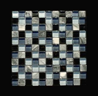 Glas und Marmormosaik Mosaikfliesen Mosaik 8mm Glas und Marmor 005   1