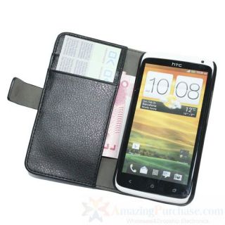 Zubehör Für HTC One X Leder Brieftasche Schutzhülle Tasche Mit