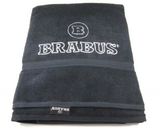 Original BRABUS Collection Badetuch schwarz mit silbernem BRABUS Logo