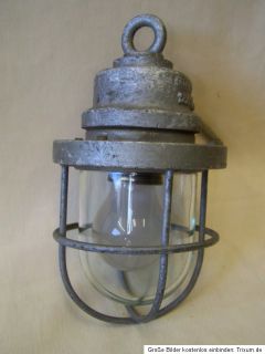 Alte explosionsgeschützte Bunkerlampe Loft Lampe, Ex Leuchte, Bauhaus