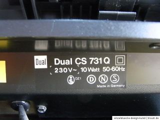 Plattenspieler Turntable Dual CS 731 Q