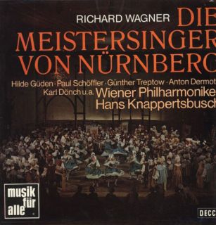 12 LP   DIE MEISTERSINGER VON NÜRNBERG  KNAPPERTSBUSCH