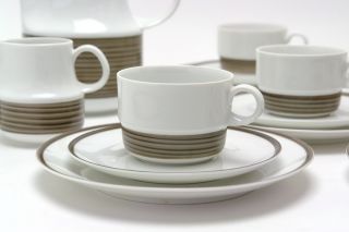 Schönwald 711 COLOR coffee service for 8 people GERMANY