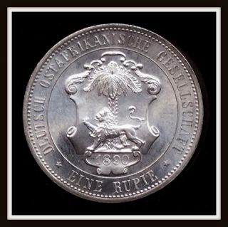 Rupie Deutsch Ostafrika 1890 Jg 713 *** Prachtexemplar EA *** DK 1