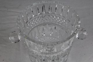 Sehr schöne Kristallglas Vase Schale Schüssel // Glas Behälter