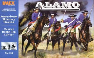 32 Figuren Imex 718 Alamo Mexiko Rundhut Kavallerie