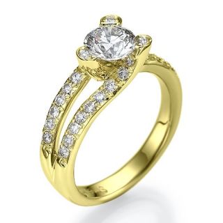82 Carat D/SI Solitar Diamantring Brillant Ring 18kt 750 Weißgold
